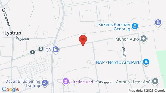 Gewerbeflächen zur Miete i Lystrup – Foto von Google Street View