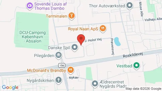 Commercial properties for rent i Brøndby - kort over placeringen