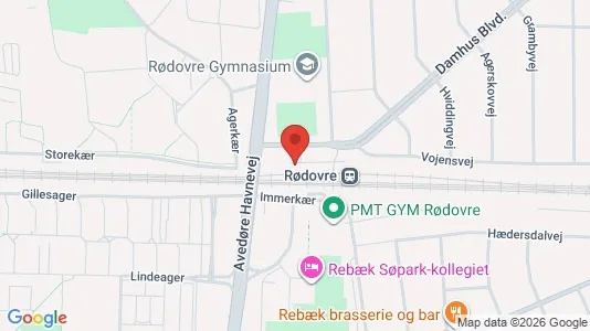 Commercial properties for rent i Rødovre - kort over placeringen