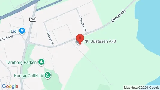 Commercial properties for rent i Korsør - kort over placeringen