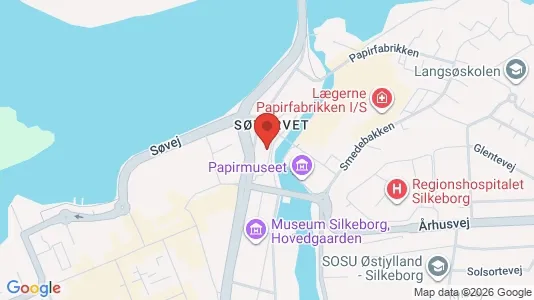 Gewerbeflächen zur Miete i Silkeborg - kort over placeringen