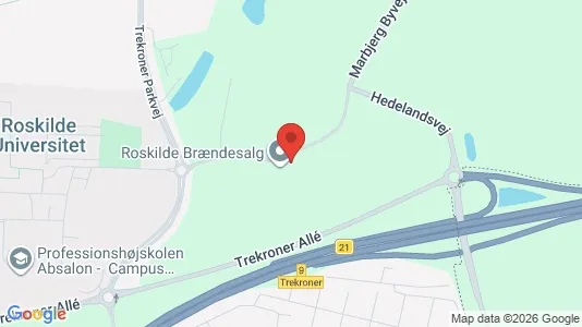 Commercial properties for rent i Roskilde - kort over placeringen