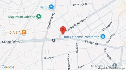 Commercial properties for rent i Odense C - Photo from Google Street View