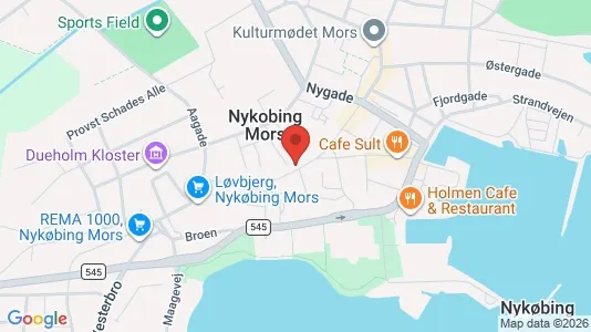 Lokaler til leje i Nykøbing Mors - kort over placeringen