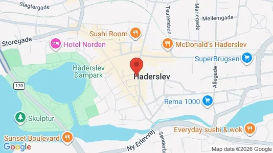 Gewerbeflächen zur Miete i Haderslev – Foto von Google Street View