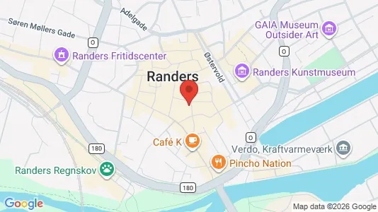 Commercial properties for rent i Randers C - kort over placeringen