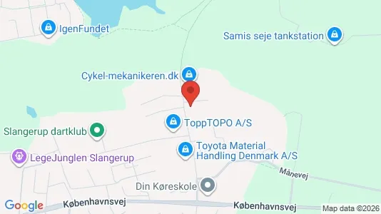 Gewerbeflächen zur Miete i Slangerup – Foto von Google Street View