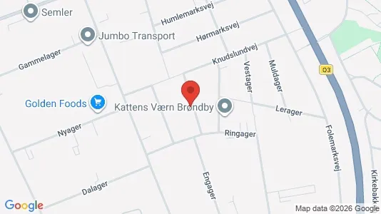 Commercial properties for rent i Brøndby - kort over placeringen