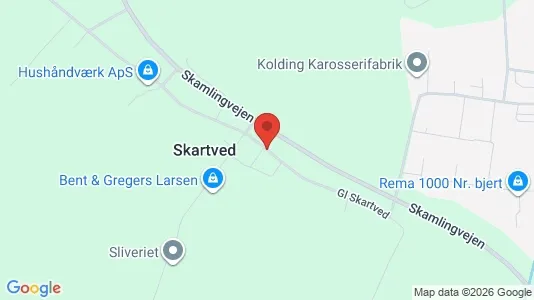 Liikekiinteistöt Vuokrattavana i Bjert - kort over placeringen