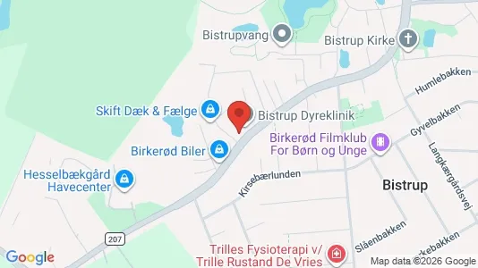 Commercial properties for rent i Birkerød - kort over placeringen