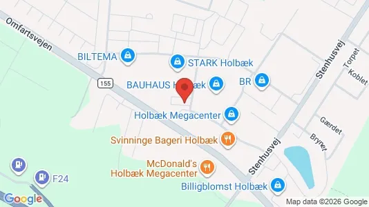 Gewerbeflächen zur Miete i Holbæk – Foto von Google Street View
