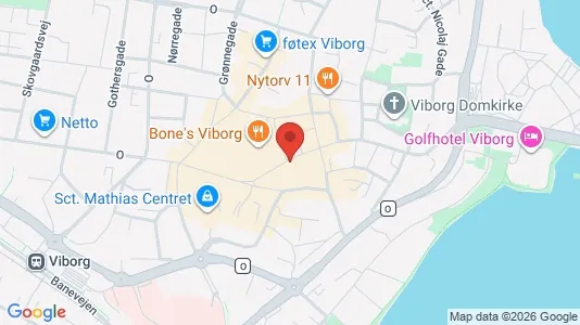 Propiedades comerciales En alquiler i Viborg - kort over placeringen