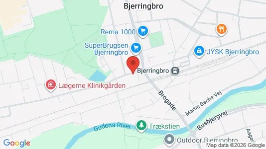 Lokaler til leje i Bjerringbro - Foto fra Google Street View