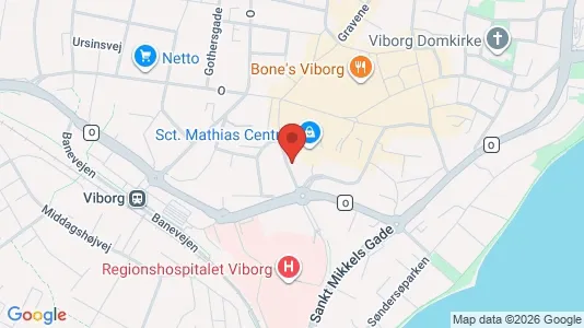 Commercial properties for rent i Viborg - kort over placeringen