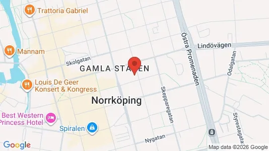 Lokaler til leje i Norrköping - kort over placeringen