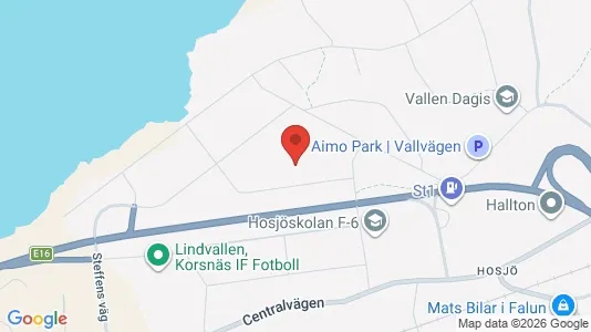Commercial properties for rent i Falun - kort over placeringen
