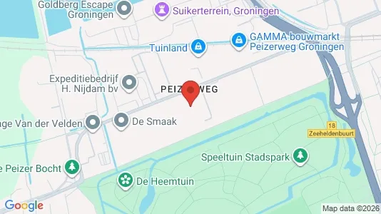 Office spaces for rent i Groningen - kort over placeringen