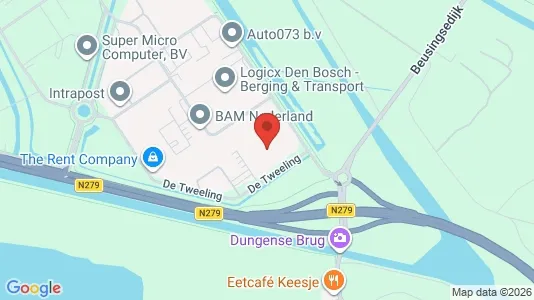 Industrial properties for rent i Den Bosch - kort over placeringen