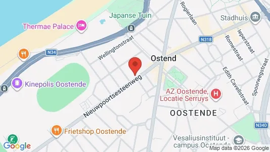Kontorlokaler til leje i Oostende - Foto fra Google Street View