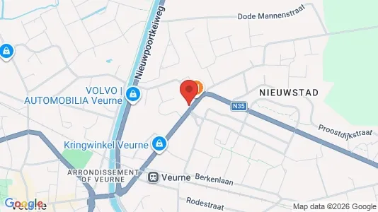 Commercial properties for rent i Veurne - Photo from Google Street View