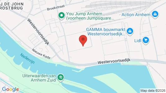 Commercial properties for rent i Arnhem - kort over placeringen