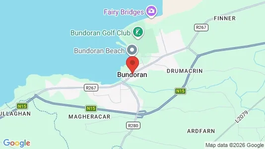 Propiedades comerciales En alquiler i Bundoran - kort over placeringen