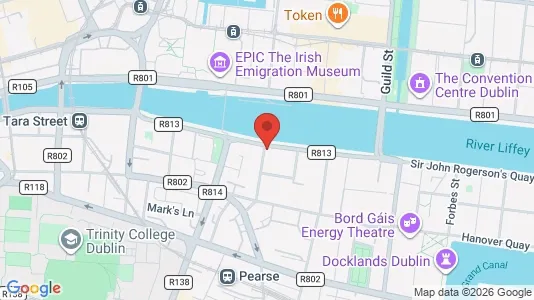 Office spaces for sale i Dublin 2 - kort over placeringen