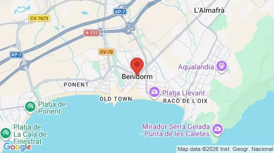 Gewerbeflächen zur Miete i Benidorm – Foto von Google Street View