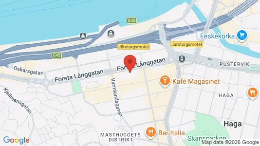 Kontorslokaler för uthyrning i Göteborg Centrum - kort over placeringen