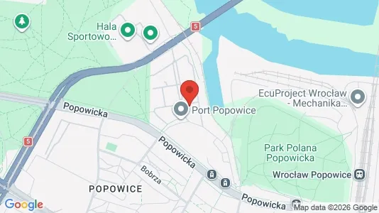 Commercial properties for rent i Wrocław - kort over placeringen