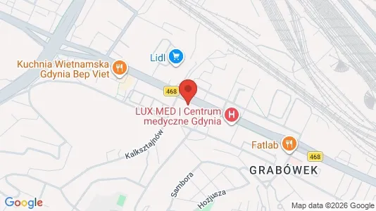 Liikekiinteistöt Vuokrattavana i Gdynia - kort over placeringen