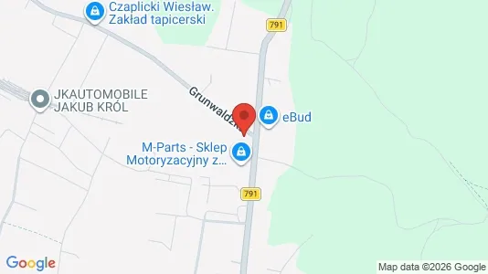 Commercial properties for rent i Chrzanowski - kort over placeringen