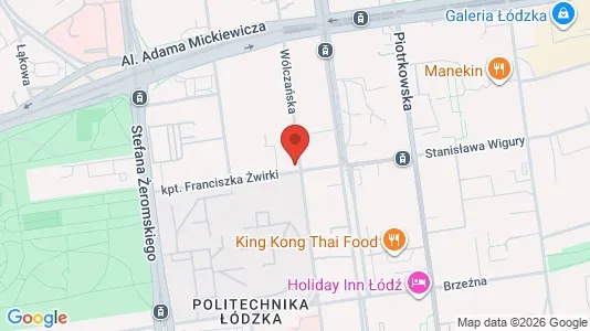 Propiedades comerciales En alquiler i Łódź - kort over placeringen
