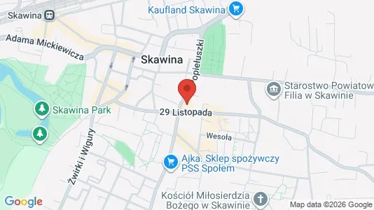 Commercial properties for rent i Krakowski - kort over placeringen