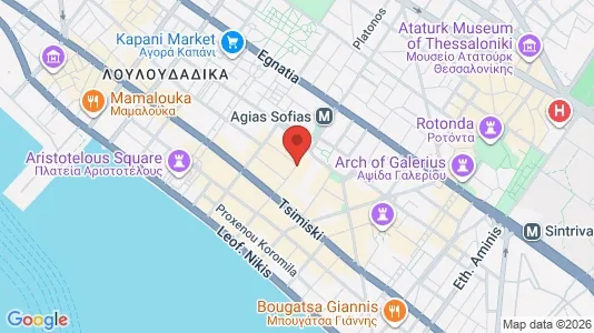 Office spaces for rent i Thessaloniki - kort over placeringen