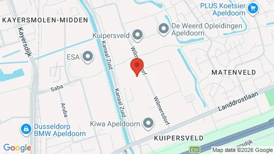 Lokaler til leie i Apeldoorn - kort over placeringen