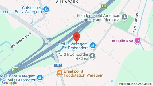Office spaces for rent i Waregem - Photo from Google Street View