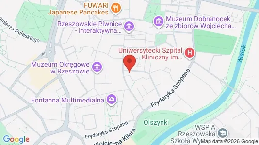 Lokale biurowe Do wynajęcia i Rzeszów - kort over placeringen