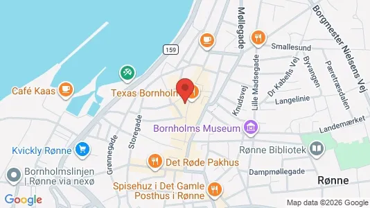 Liikekiinteistöt Myynnissä i Rønne - Kuva Google Street Viewstä