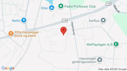 Bedrijfsruimtes te koop i Hasselager - Foto uit Google Street View