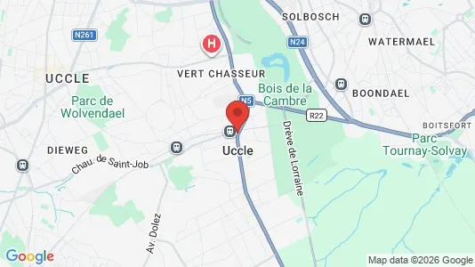 Kontorer til leie i Brussel Ukkel – Bilde fra Google Street View