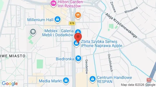 Büros zur Miete i Rzeszów - kort over placeringen