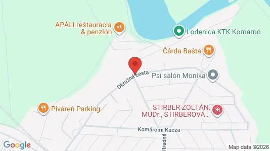 Lokaler til leie i Komárno - kort over placeringen