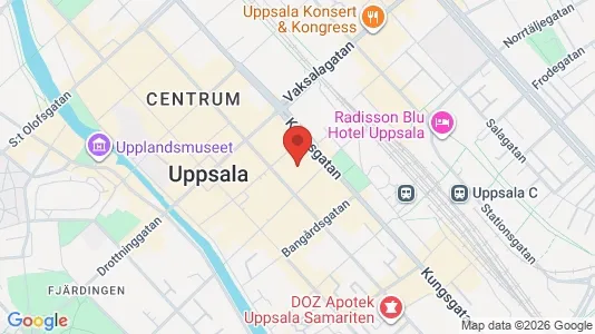 Office spaces for rent i Uppsala - kort over placeringen