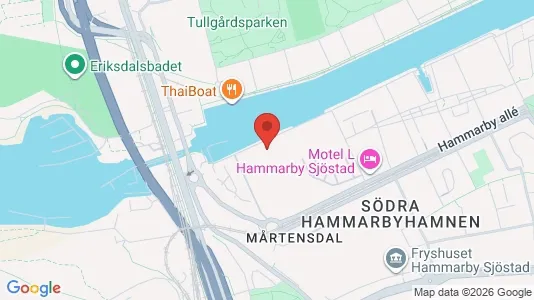 Kontorlokaler til leje i Hammarbyhamnen - kort over placeringen