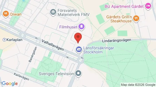 Büros zur Miete i Gärdet/Djurgården - kort over placeringen