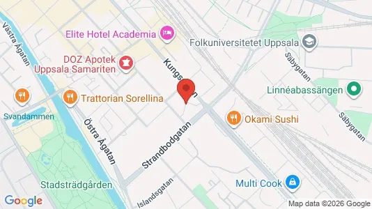 Büros zur Miete i Uppsala - kort over placeringen