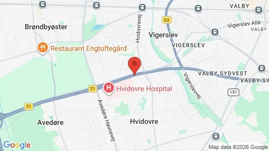 Ladenlokale zur Miete i Hvidovre – Foto von Google Street View