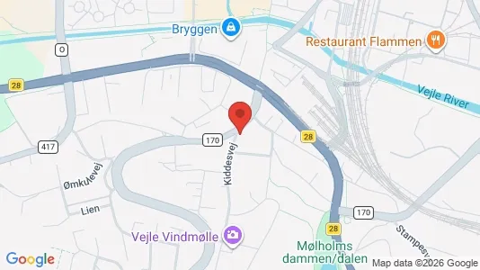 Lokaler til leje i Vejle Centrum - Foto fra Google Street View