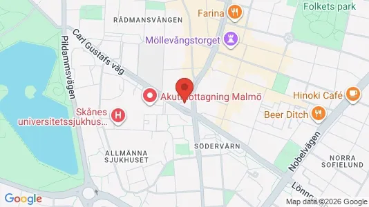 Kontorlokaler til leje i Malmø Centrum - Foto fra Google Street View